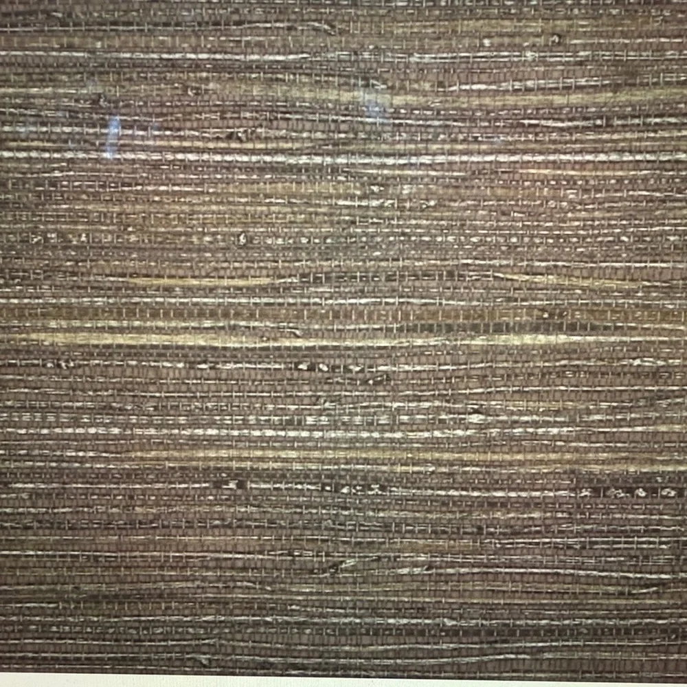 BREWSTER HOME FASHIONS WALLPAPER #ZH80071 - 1 ROLL Shandong Chocolate Grasscloth